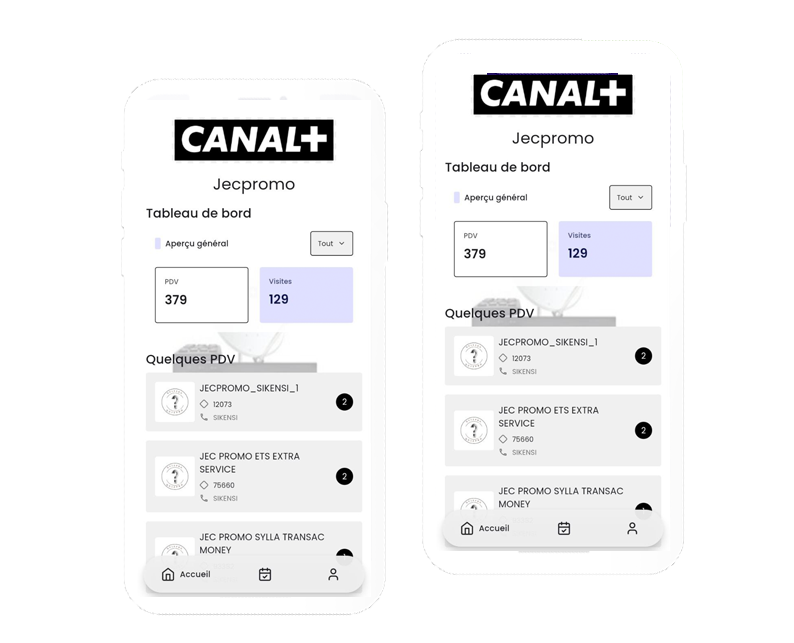 Appvilla mobile app's UI